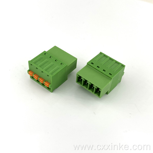 3.81MM Spring Press Type Screwless Terminal Block Socket